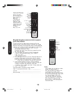 Preview for 18 page of Toshiba TheaterWide 20HL85 Owner'S Manual