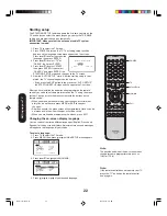 Preview for 22 page of Toshiba TheaterWide 20HL85 Owner'S Manual