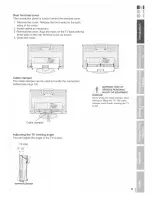 Предварительный просмотр 9 страницы Toshiba TheaterWide 20HLK67 Owner'S Manual