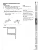 Предварительный просмотр 19 страницы Toshiba TheaterWide 20HLK67 Owner'S Manual