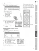 Предварительный просмотр 31 страницы Toshiba TheaterWide 20HLK67 Owner'S Manual