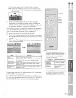 Предварительный просмотр 33 страницы Toshiba TheaterWide 20HLK67 Owner'S Manual