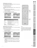 Предварительный просмотр 37 страницы Toshiba TheaterWide 20HLK67 Owner'S Manual