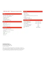 Preview for 2 page of Toshiba TheaterWide 20HLK67 Specifications