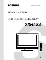 Preview for 1 page of Toshiba TheaterWide 23HL84 Service Manual