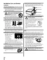 Предварительный просмотр 4 страницы Toshiba TheaterWide 23HL85 Owner'S Manual