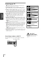 Предварительный просмотр 10 страницы Toshiba TheaterWide 23HL85 Owner'S Manual