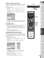 Предварительный просмотр 25 страницы Toshiba TheaterWide 23HL85 Owner'S Manual