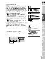 Предварительный просмотр 9 страницы Toshiba TheaterWide 27HL85 Owner'S Manual