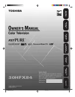Preview for 1 page of Toshiba TheaterWide 30HFX84 Owner'S Manual