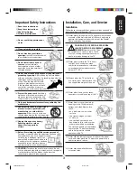 Preview for 3 page of Toshiba TheaterWide 30HFX84 Owner'S Manual