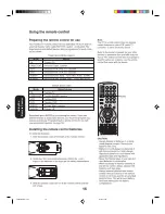 Preview for 16 page of Toshiba TheaterWide 30HFX84 Owner'S Manual