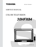 Preview for 1 page of Toshiba TheaterWide 30HFX84 Service Manual