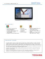 Preview for 1 page of Toshiba TheaterWide 30HFX84 Specifications