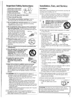 Предварительный просмотр 3 страницы Toshiba TheaterWide 32HL95 Owner'S Manual