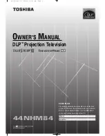 Toshiba TheaterWide 44NHM84 Owner'S Manual предпросмотр