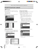 Preview for 64 page of Toshiba TheaterWide 46HM94 Owner'S Manual