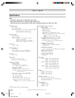 Preview for 106 page of Toshiba TheaterWide 46HM95 Owner'S Manual