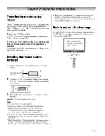 Предварительный просмотр 7 страницы Toshiba TheaterWide 50HM66 Operating Manual