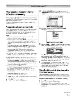 Предварительный просмотр 17 страницы Toshiba TheaterWide 50HM66 Operating Manual