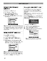 Preview for 20 page of Toshiba TheaterWide 50HM66 Operating Manual