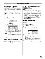 Предварительный просмотр 33 страницы Toshiba TheaterWide 50HM66 Operating Manual