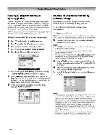 Предварительный просмотр 36 страницы Toshiba TheaterWide 50HM66 Operating Manual