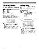 Предварительный просмотр 42 страницы Toshiba TheaterWide 50HM66 Operating Manual