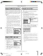 Preview for 49 page of Toshiba TheaterWide 52HMX94 Owner'S Manual