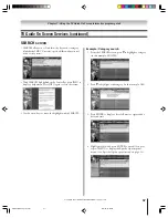 Preview for 57 page of Toshiba TheaterWide 52HMX94 Owner'S Manual