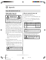 Preview for 98 page of Toshiba TheaterWide 52HMX94 Owner'S Manual