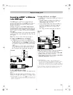 Предварительный просмотр 19 страницы Toshiba TheaterWide 57HM117 Owner'S Manual