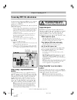 Предварительный просмотр 22 страницы Toshiba TheaterWide 62HM15 Owner'S Manual