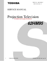 Предварительный просмотр 1 страницы Toshiba TheaterWide 62HM95 Service Manual