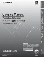 Toshiba TheaterWide 65NH84 Owner'S Manual предпросмотр