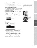 Предварительный просмотр 27 страницы Toshiba TheaterWide 65NH84 Owner'S Manual