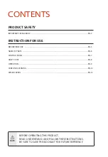 Предварительный просмотр 2 страницы Toshiba TL-MC40EZF(GR) Instruction Manual