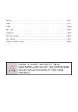 Preview for 3 page of Toshiba TL2-AC25GZA(GR) Instruction Manual