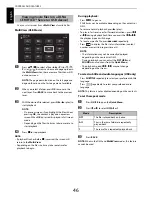 Предварительный просмотр 46 страницы Toshiba TL86* Digital Series Owner'S Manual