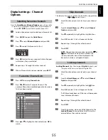 Предварительный просмотр 55 страницы Toshiba TL86* Digital Series Owner'S Manual