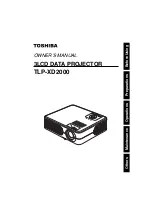 Toshiba TLF-XD2000 Owner'S Manual preview