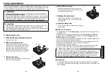 Preview for 23 page of Toshiba TLF-XD2000 Owner'S Manual