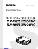 Toshiba TLP-250 Service Manual preview