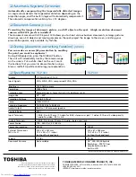 Предварительный просмотр 2 страницы Toshiba TLP-681 Specifications