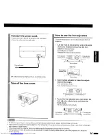 Preview for 17 page of Toshiba TLP-710U Owner'S Manual