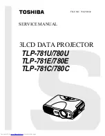 Preview for 1 page of Toshiba TLP-780C Service Manual