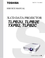 Toshiba TLP-B2E Service Manual preview