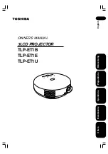 Toshiba TLP-ET1B Owner'S Manual preview