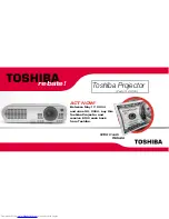 Preview for 1 page of Toshiba TLP-S10U - SVGA LCD Projector Brochure