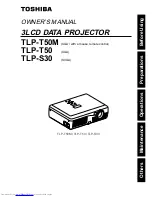 Toshiba TLP-S30 Owner'S Manual preview